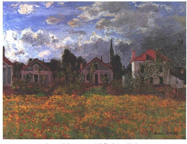 Claude Monet Maisons d'Argenteuil china oil painting image